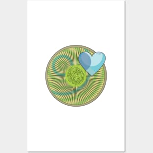 Diatom - Fascinorbis (green) Posters and Art